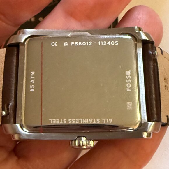 Fossil Men's Carraway Three-Hand Leather Watch Brown Leather Band - Picture 5 of 8